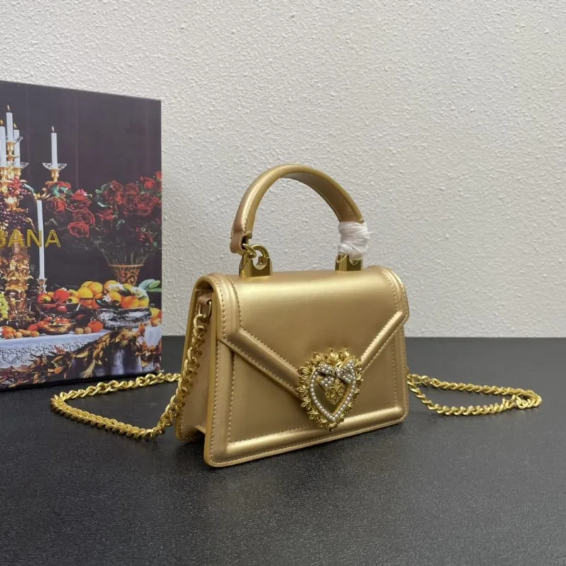 Alternative view of Dolce Gabbana Gold Handbag 326