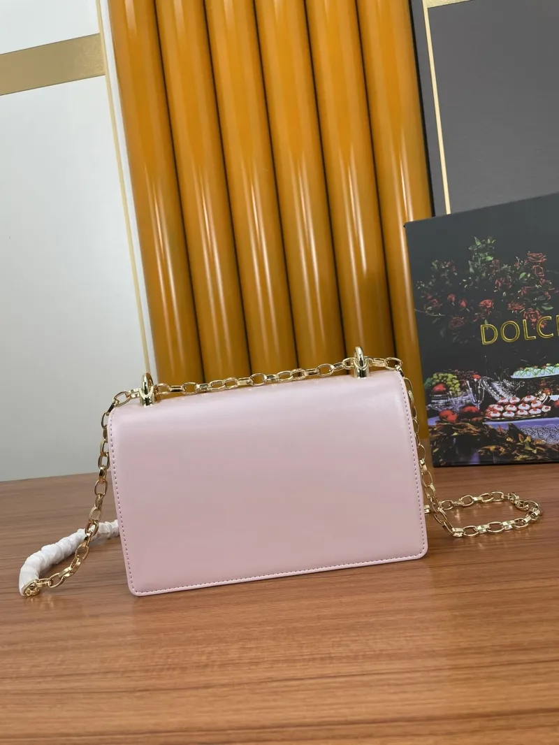 Dolce Gabbana Pink Chain Satchel Bag - Image 3