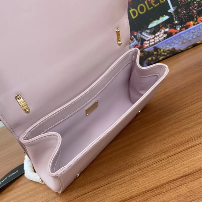 Dolce Gabbana Pink Chain Satchel Bag - Image 7