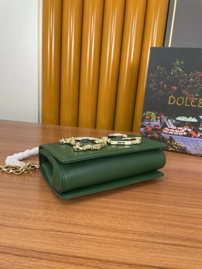 Dolce & Gabbana Green Chain Satchel Bag - Image 4