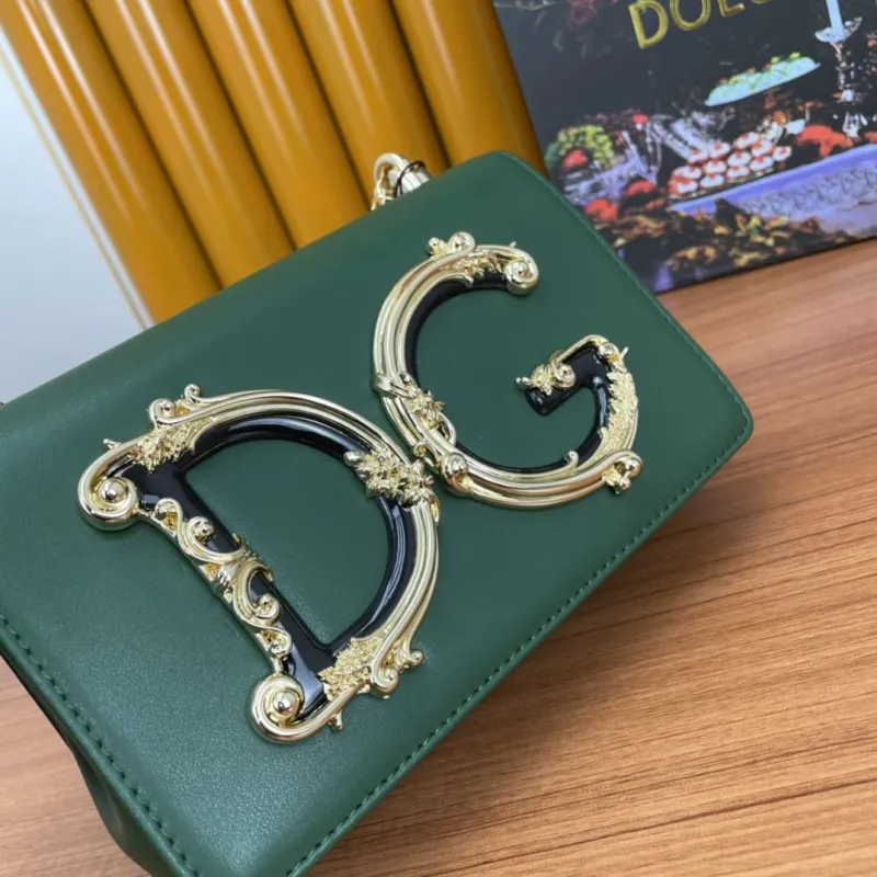 Dolce & Gabbana Green Chain Satchel Bag - Image 5