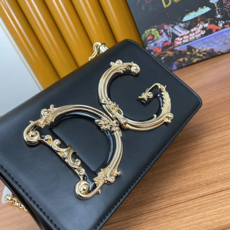 Dolce Gabbana Black Chain Satchel Bag - Image 5
