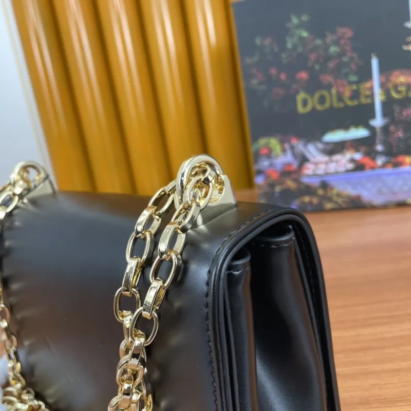 Dolce Gabbana Black Chain Satchel Bag - Image 6