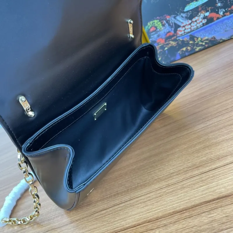 Dolce Gabbana Black Chain Satchel Bag - Image 7