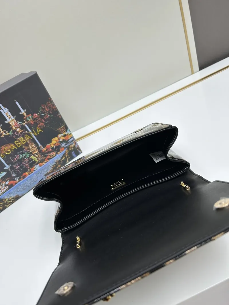 Dolce Gabbana Leopard Print Chain Satchel Bag - Image 7