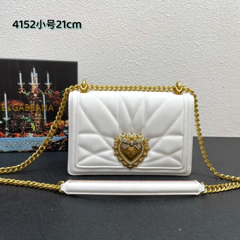 Dolce & Gabbana White Small 21cm 4152 Satchel Bag
