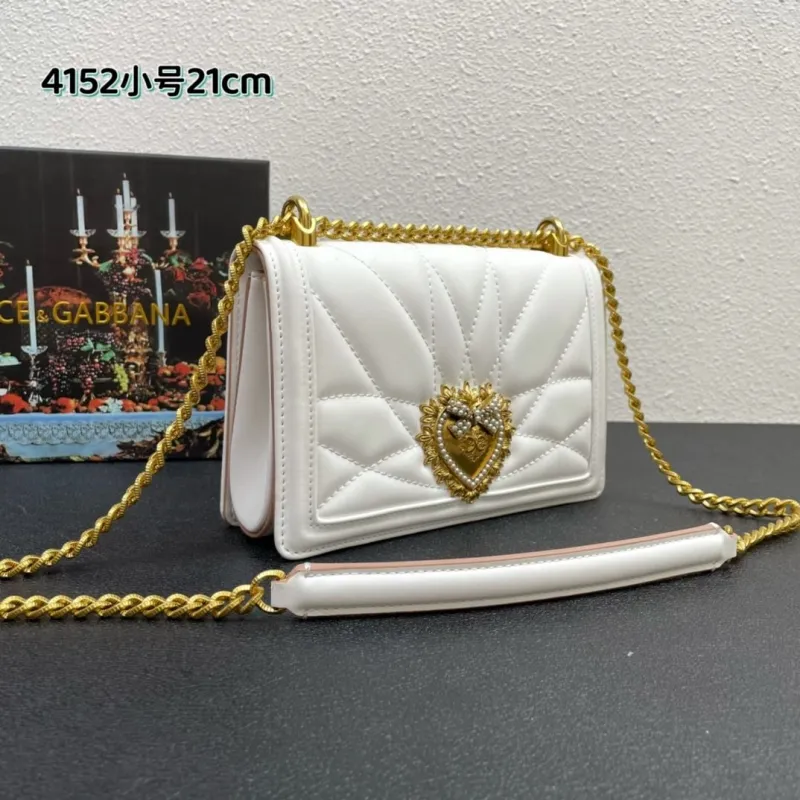 Alternative view of Dolce & Gabbana White Small 21cm 4152 Satchel Bag