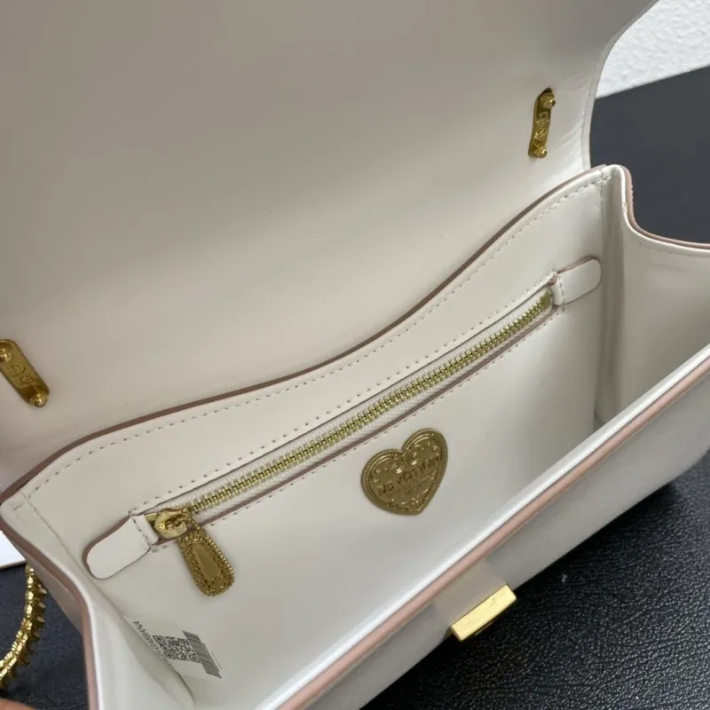 Dolce & Gabbana White Small 21cm 4152 Satchel Bag - Image 9