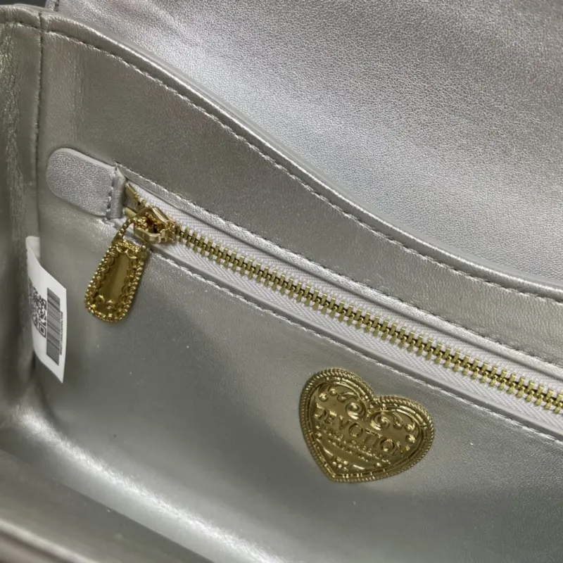 Dolce & Gabbana Silver Small 4152 Satchel Bag - Image 9