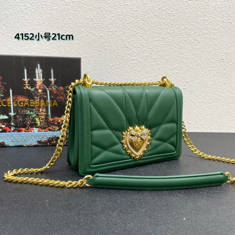 Alternative view of Dolce & Gabbana Green Small Satchel Bag 4152
