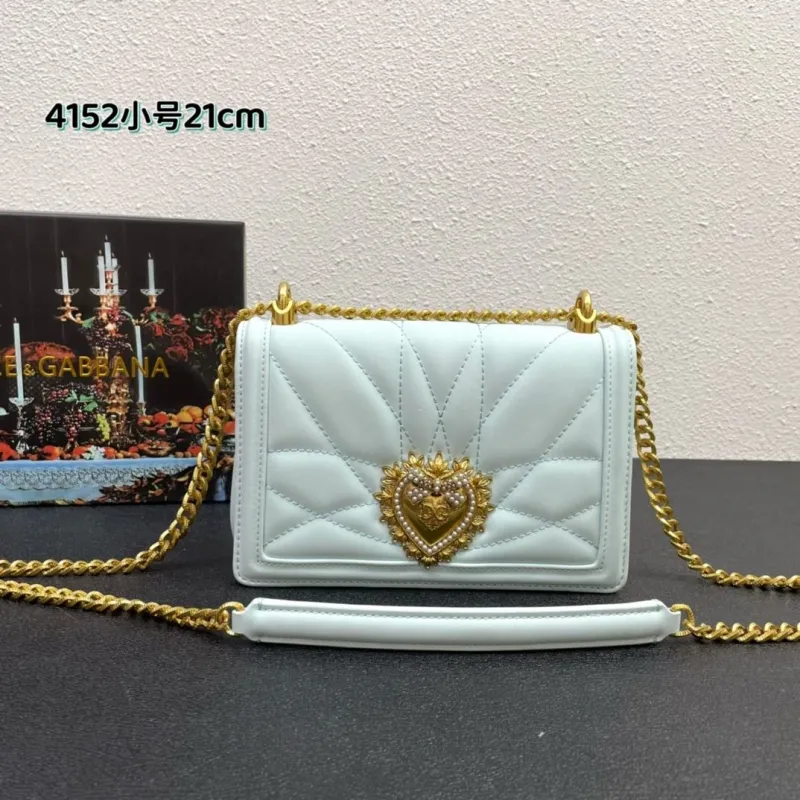 Dolce Gabbana 4152 Small Light Blue Shoulder Bag