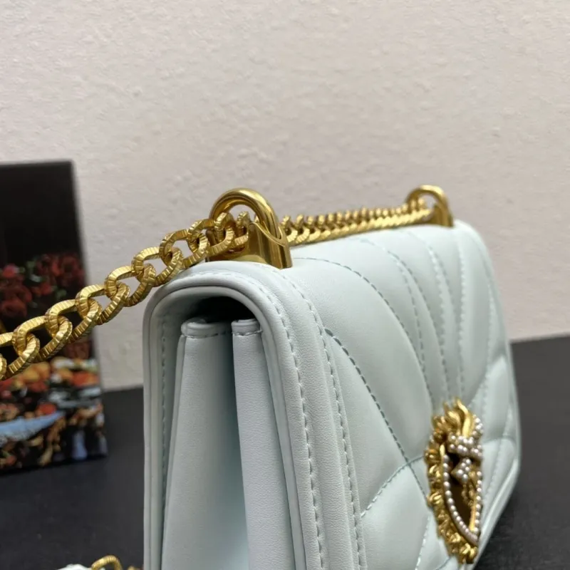 Dolce Gabbana 4152 Small Light Blue Shoulder Bag - Image 6
