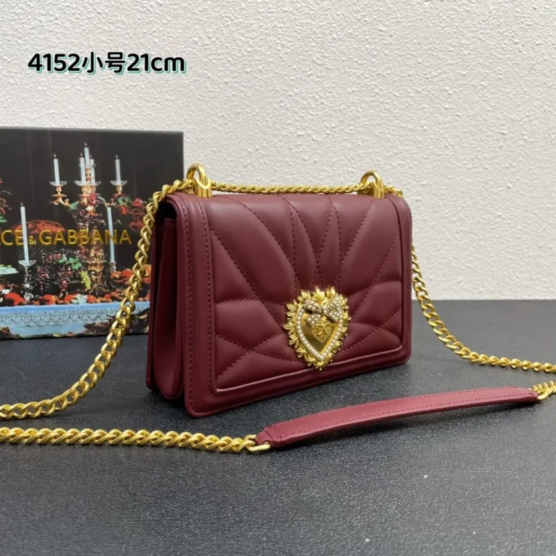 Alternative view of Dolce & Gabbana 4152 Small Burgundy Crossbody Bag