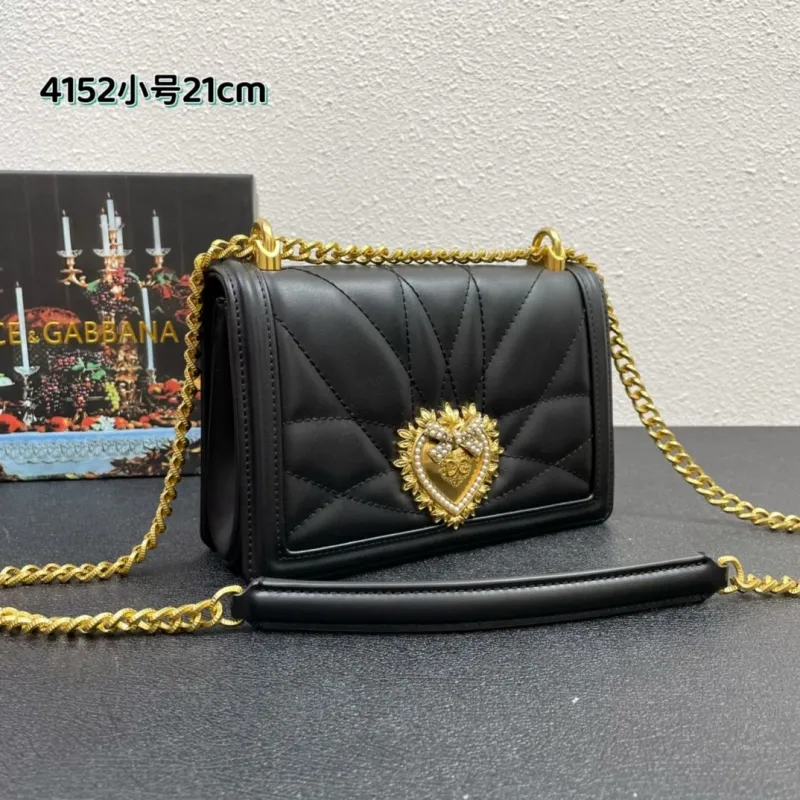 Alternative view of Dolce & Gabbana 4152 Small 21cm Black Crossbody Bag
