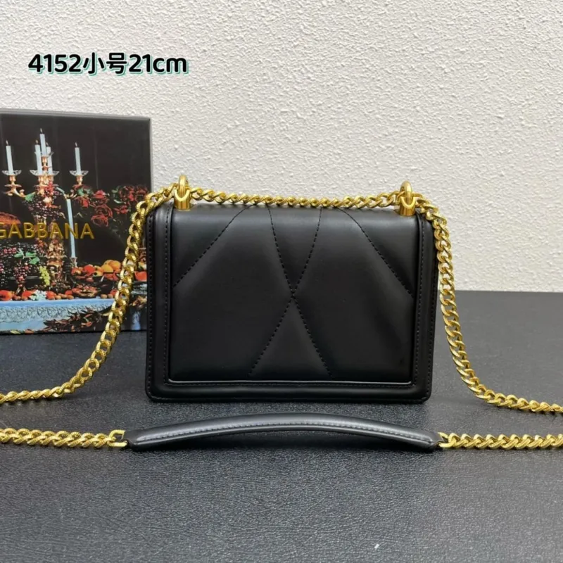 Dolce & Gabbana 4152 Small 21cm Black Crossbody Bag - Image 3