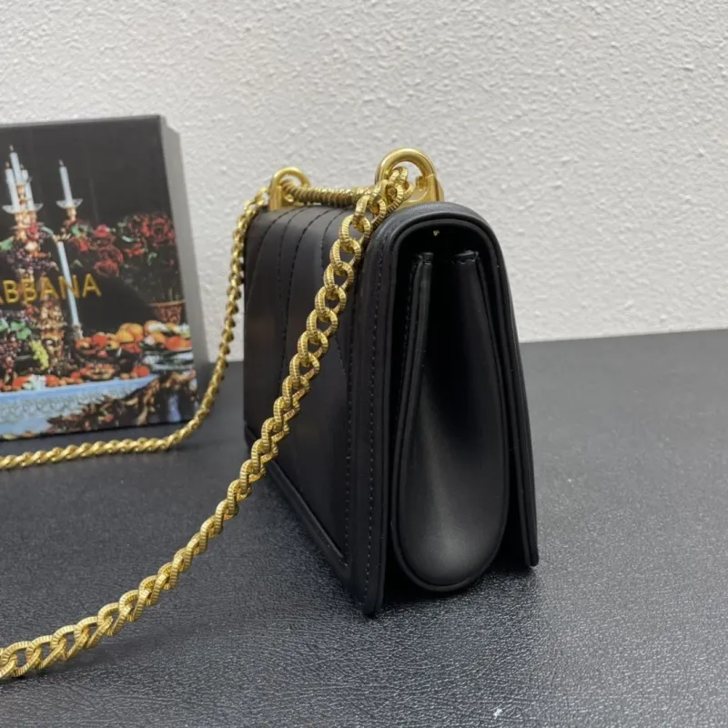 Dolce & Gabbana 4152 Small 21cm Black Crossbody Bag - Image 4