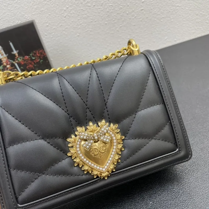 Dolce & Gabbana 4152 Small 21cm Black Crossbody Bag - Image 5