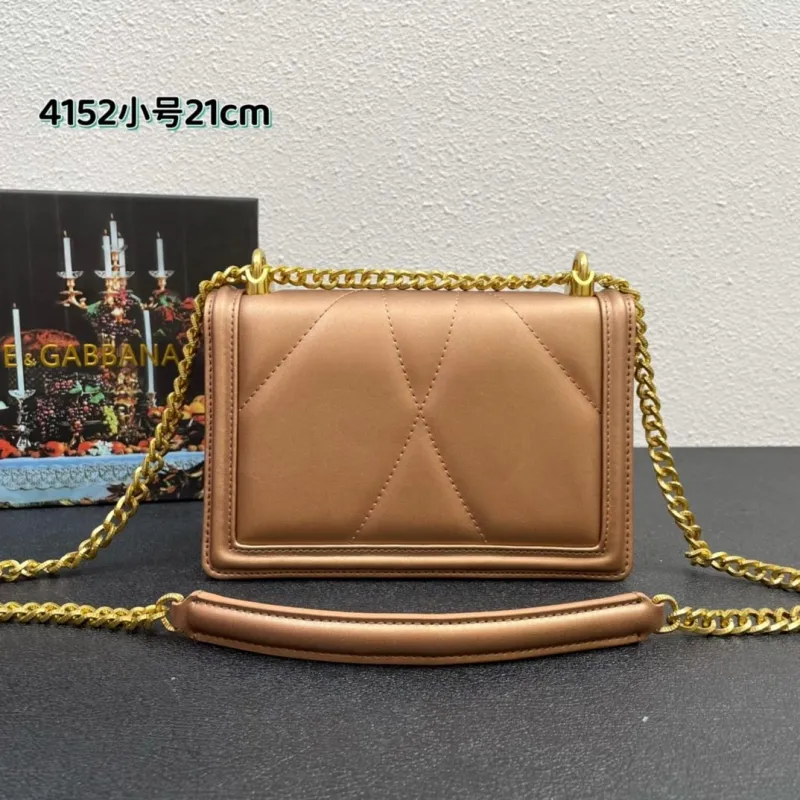 Dolce & Gabbana 4152 Small Bronze Satchel Bag - Image 3
