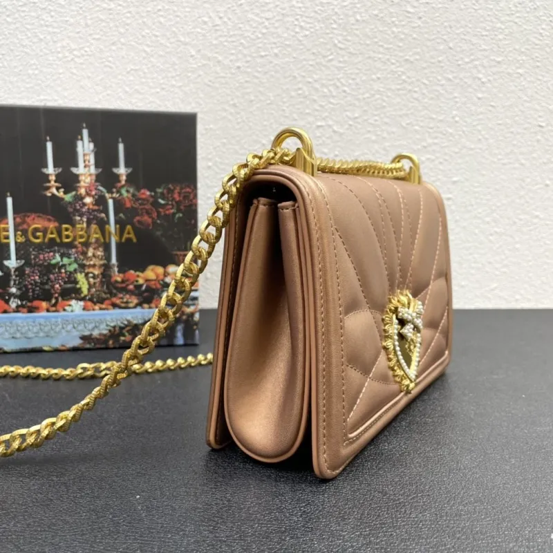 Dolce & Gabbana 4152 Small Bronze Satchel Bag - Image 4