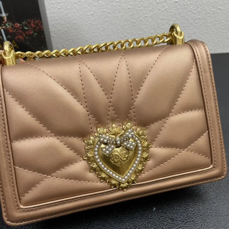 Dolce & Gabbana 4152 Small Bronze Satchel Bag - Image 5