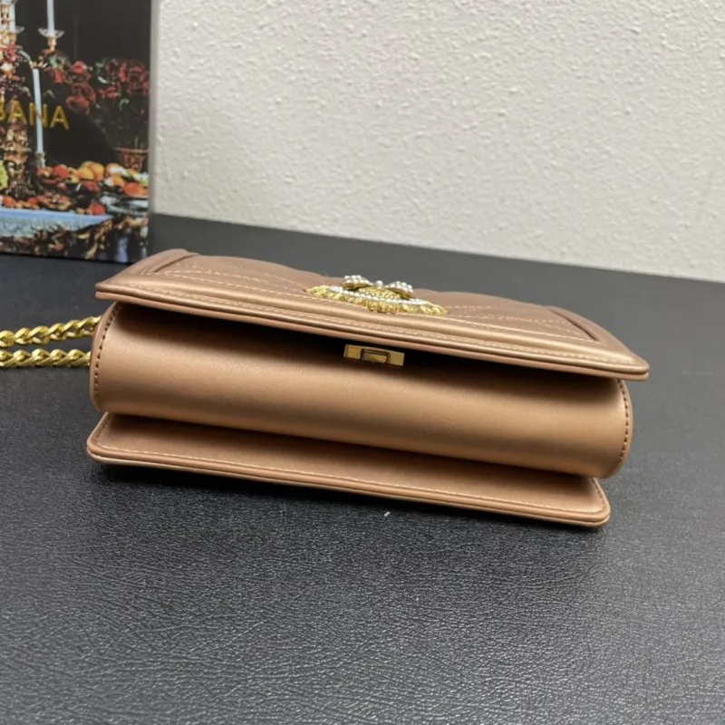 Dolce & Gabbana 4152 Small Bronze Satchel Bag - Image 7