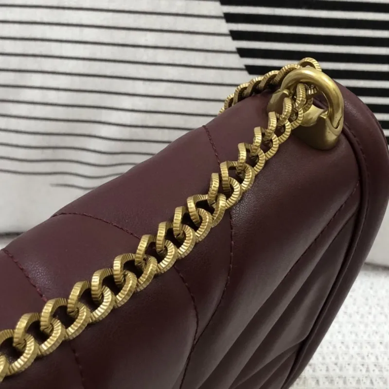 D&G Burgundy Crossbody Satchel Bag 37 - Image 5