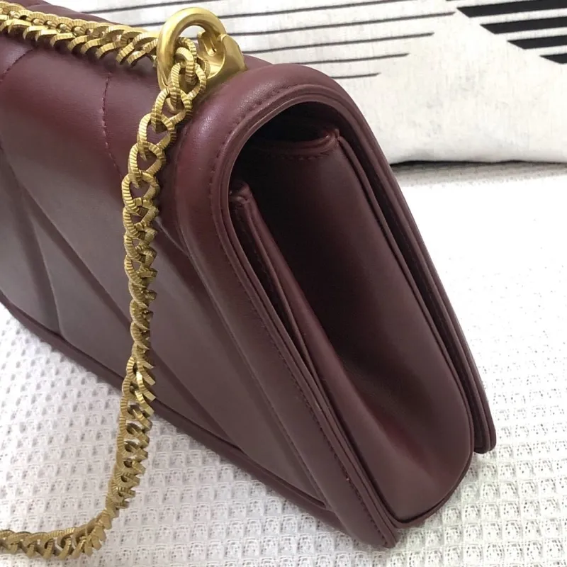 D&G Burgundy Crossbody Satchel Bag 37 - Image 6