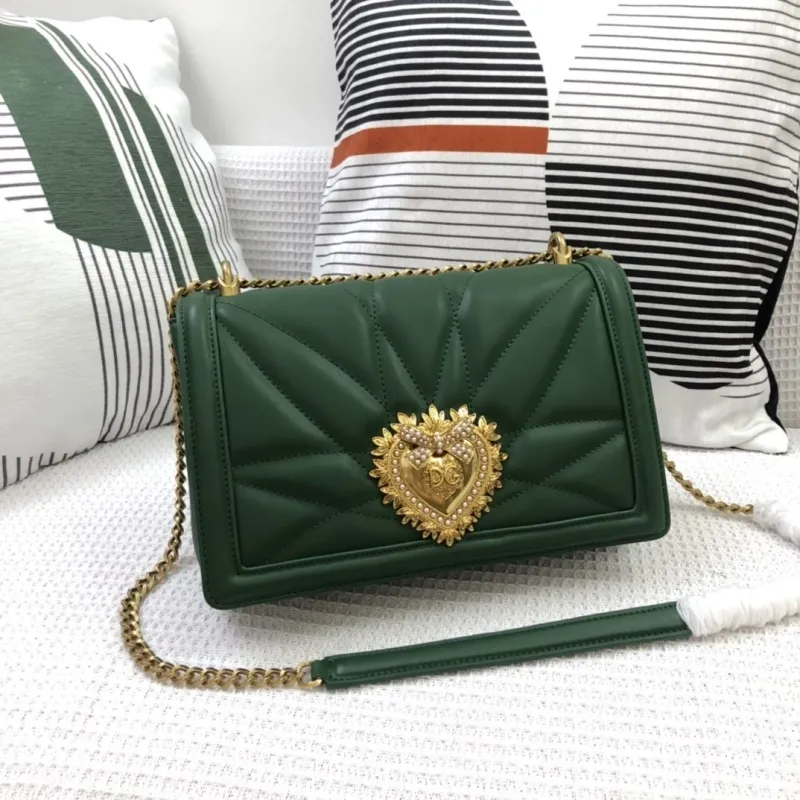 D&G Green Quilted Satchel Bag 39