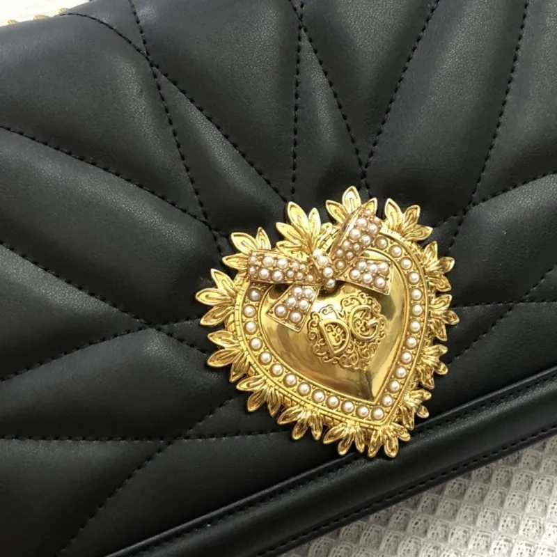 D&G Black Quilted Satchel Bag 40 - Image 5