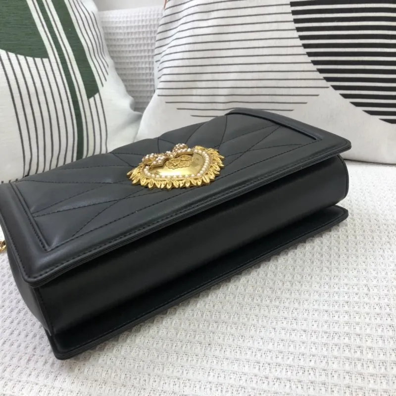 D&G Black Quilted Satchel Bag 40 - Image 7