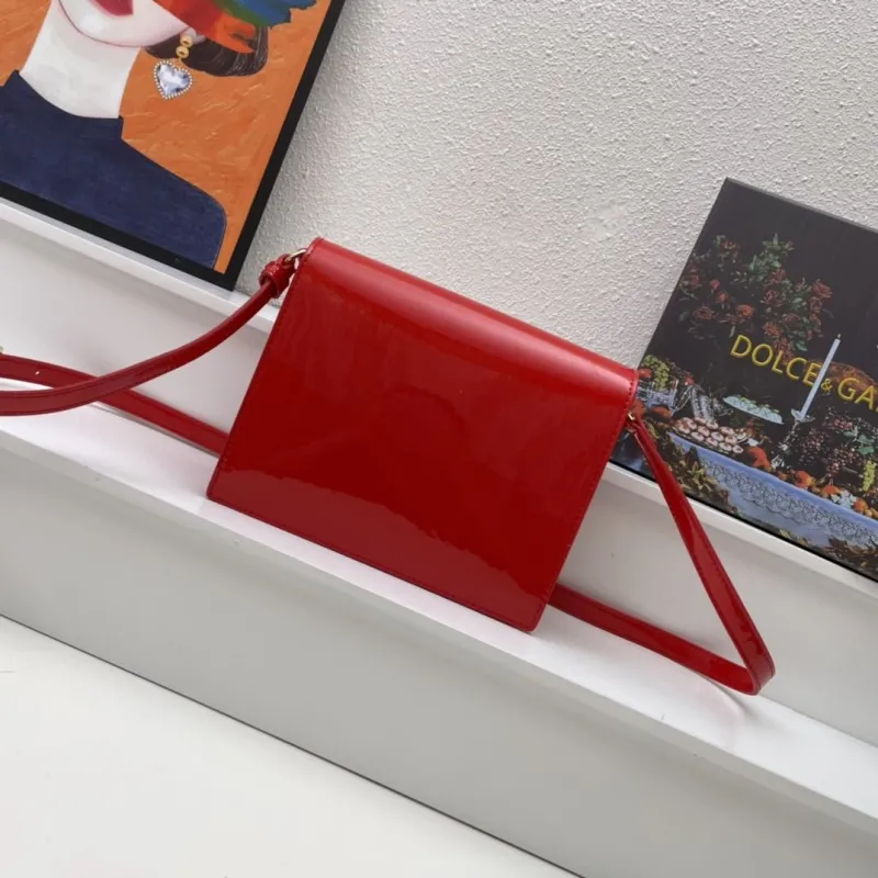 Alternative view of Dolce Gabbana Red Crossbody Satchel Bag 52