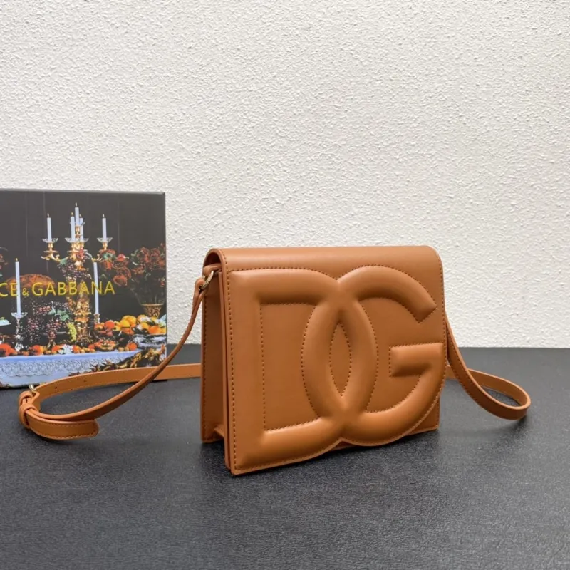 Alternative view of Dolce & Gabbana Brown Crossbody Satchel Bag