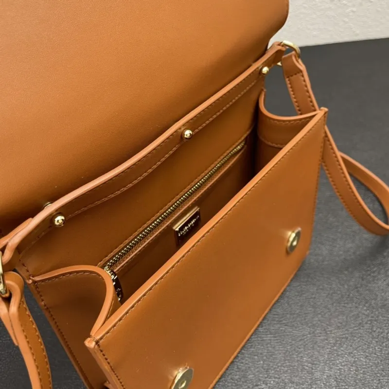 Dolce & Gabbana Brown Crossbody Satchel Bag - Image 8