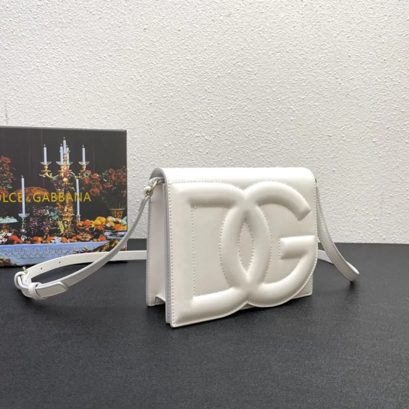 Alternative view of Dolce & Gabbana White Crossbody Satchel Bag