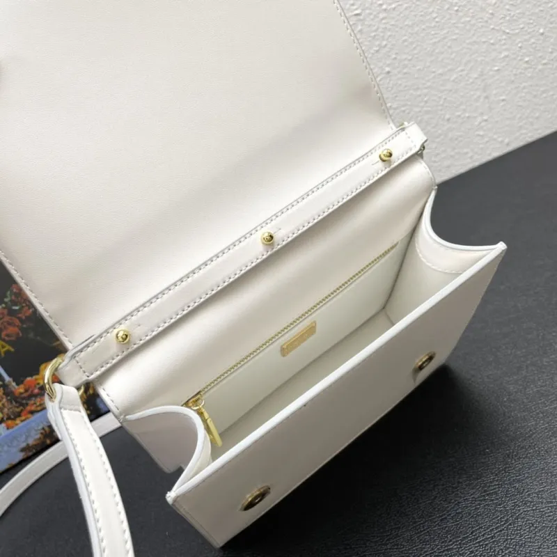 Dolce & Gabbana White Crossbody Satchel Bag - Image 8