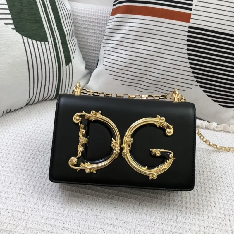 Alternative view of D&G Black Leather Chain Satchel Bag
