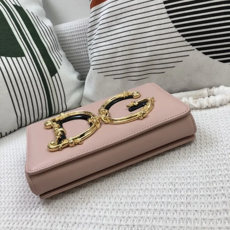 DG Pink Leather Satchel Bag 63 - Image 7