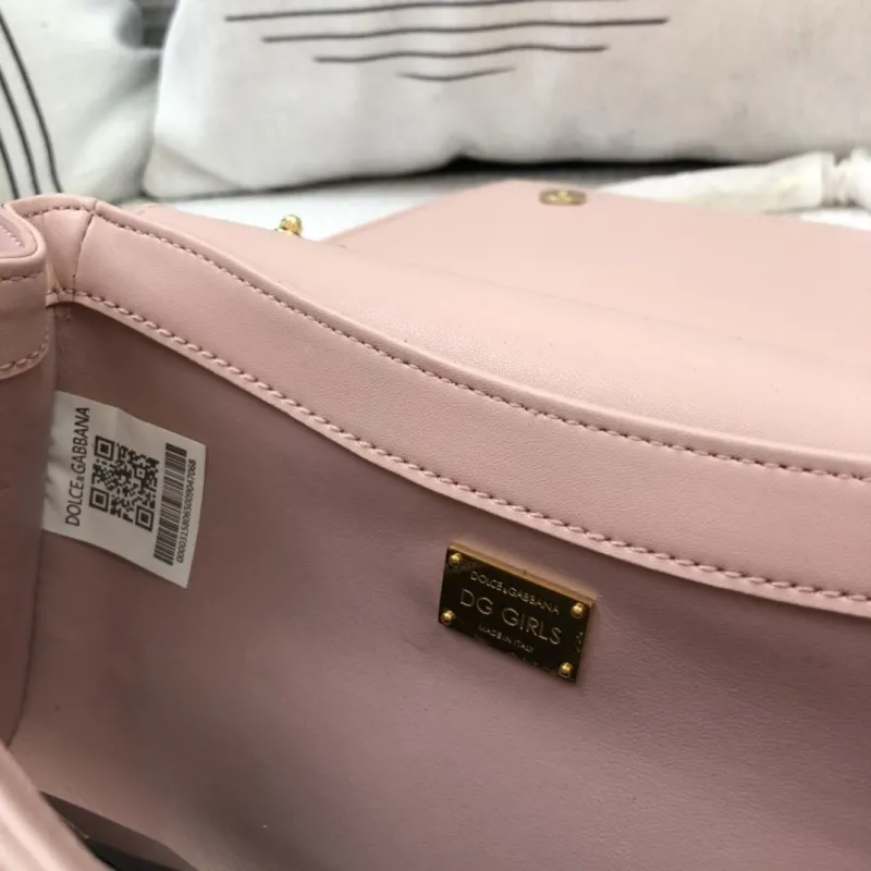 DG Pink Leather Satchel Bag 63 - Image 9