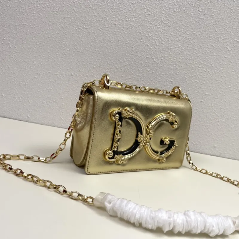 Alternative view of D&G Gold Chain Satchel Crossbody Bag