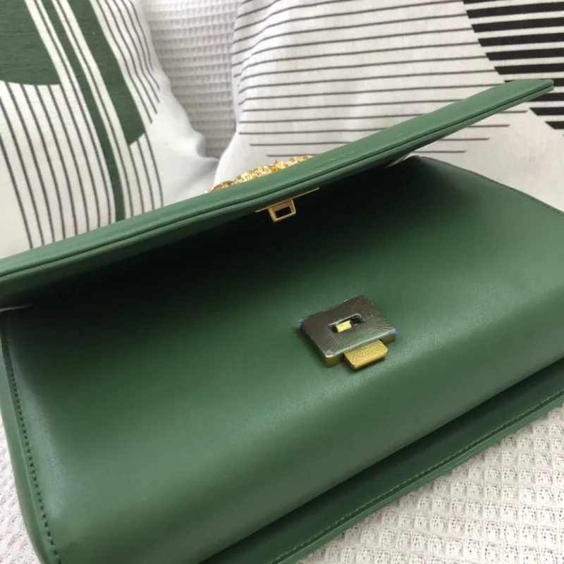 D&G Green Quilted Satchel Crossbody Bag - Image 8