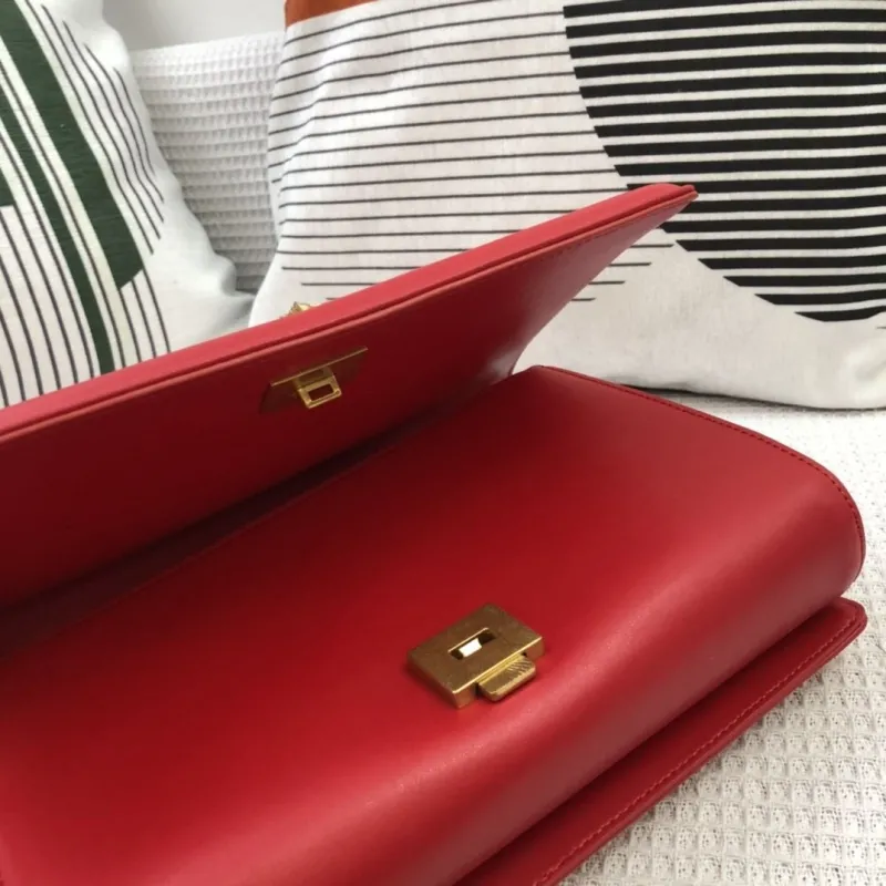 D&G Red Quilted Satchel Bag 73 - Image 8