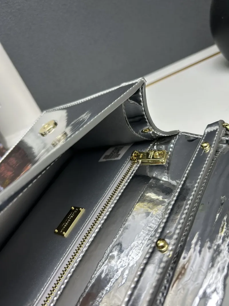 Dolce Gabbana Silver Crossbody Satchel Bag 78 - Image 8