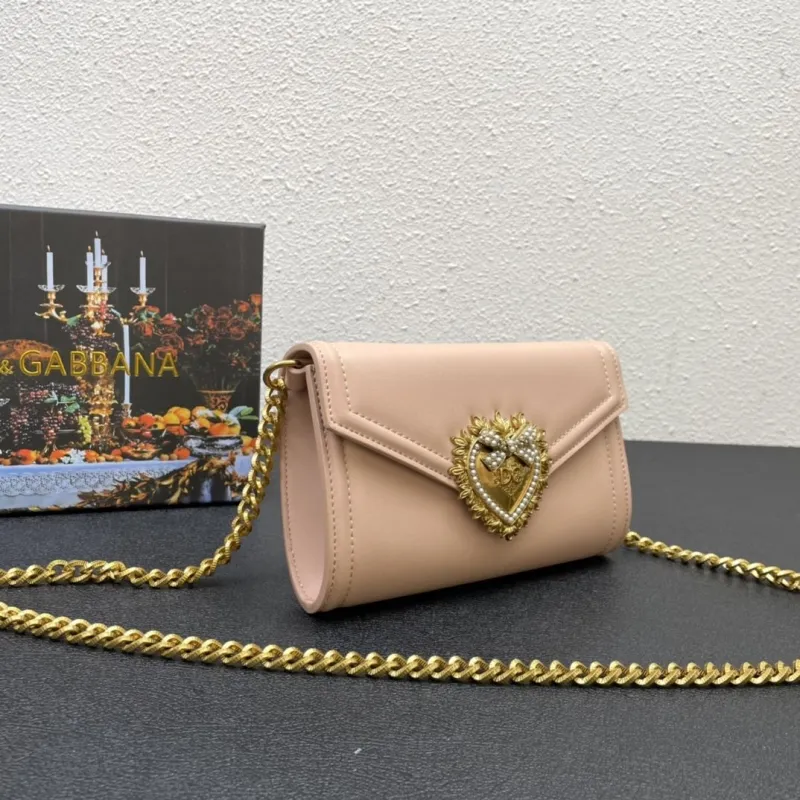Alternative view of Dolce Gabbana Nude Pink Chain Satchel Bag