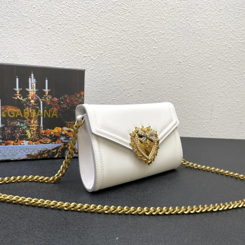 Alternative view of Dolce & Gabbana White Chain Crossbody Bag