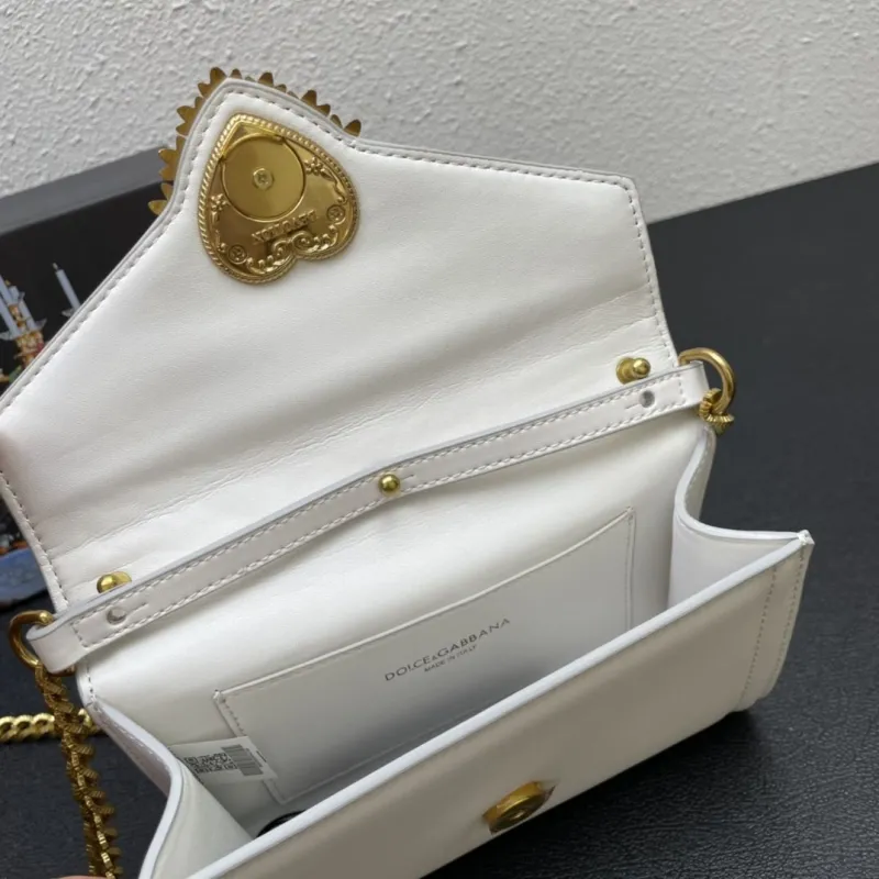 Dolce & Gabbana White Chain Crossbody Bag - Image 7