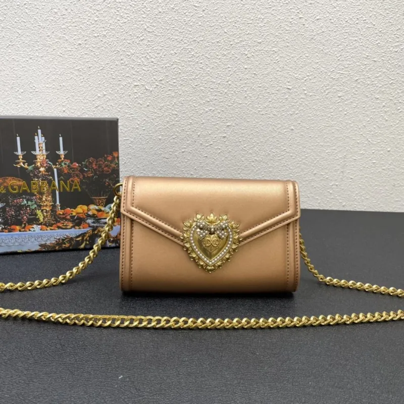 Dolce & Gabbana Gold Chain Crossbody Bag