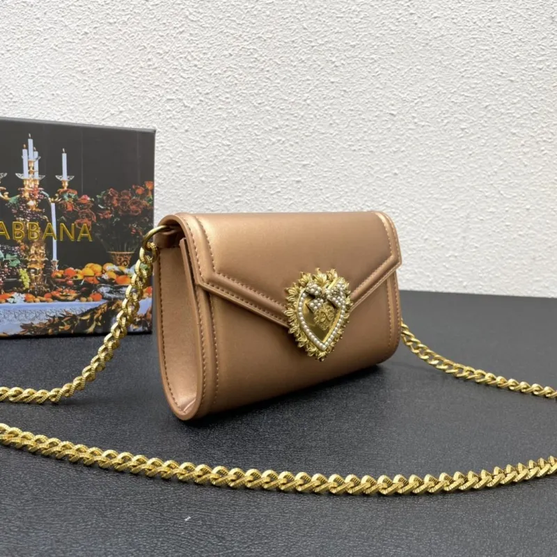 Alternative view of Dolce & Gabbana Gold Chain Crossbody Bag