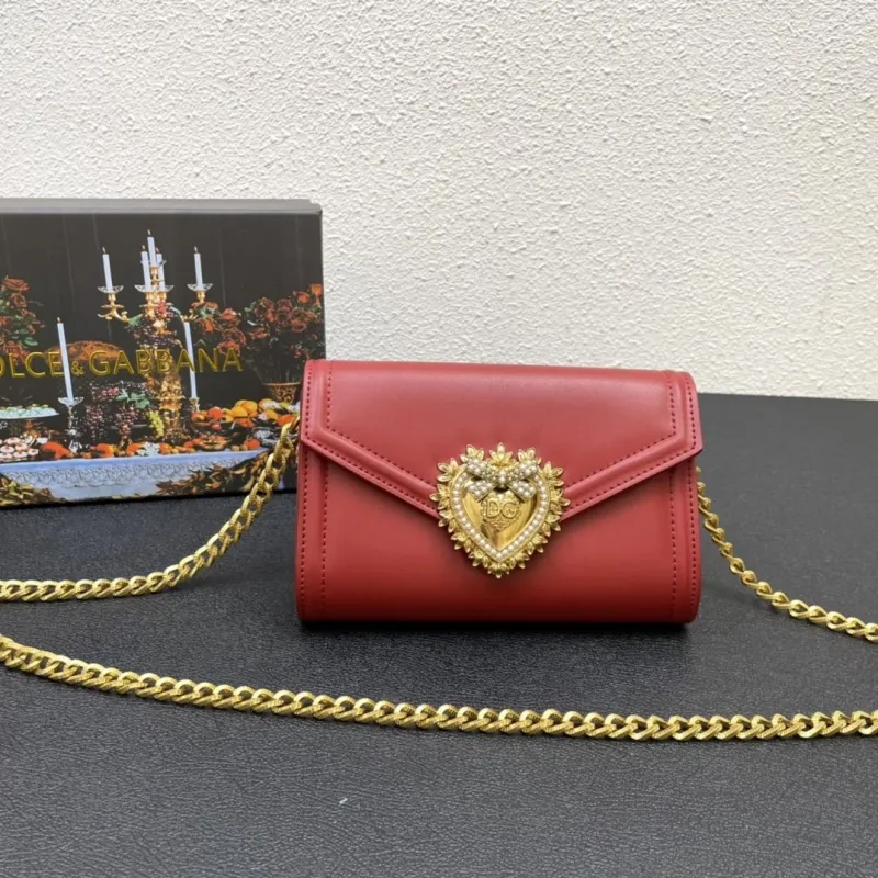 Dolce & Gabbana Red Chain Crossbody Bag