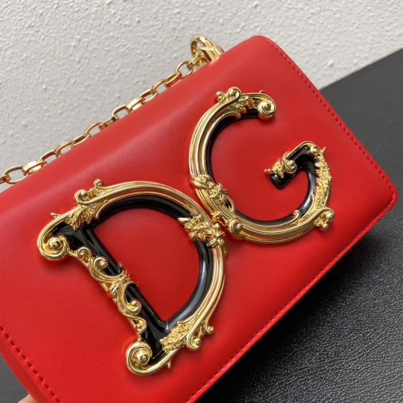 DG Red Chain Crossbody Satchel Bag 108 - Image 4