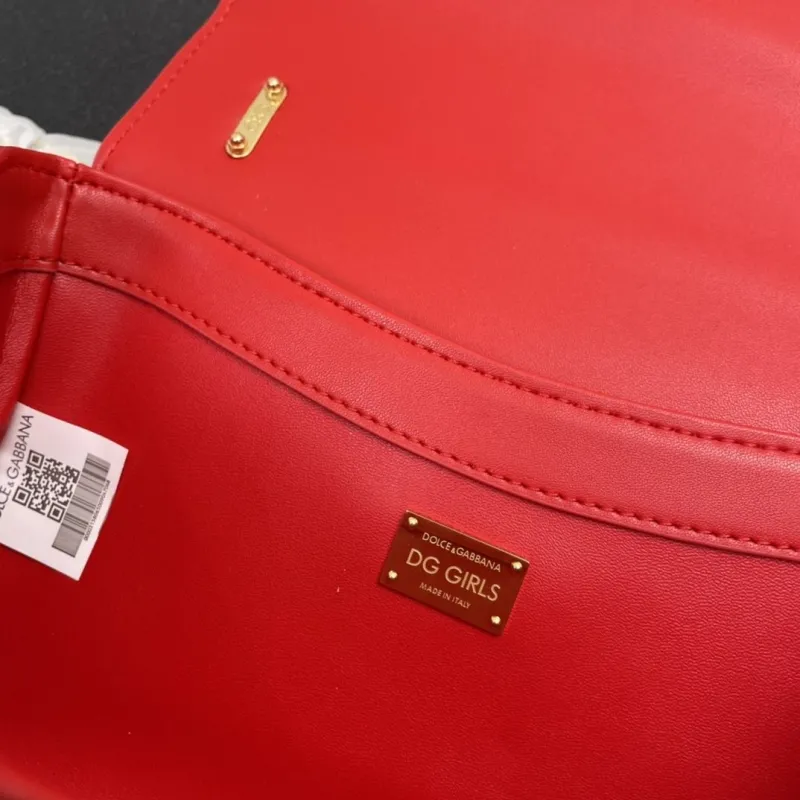 DG Red Chain Crossbody Satchel Bag 108 - Image 9